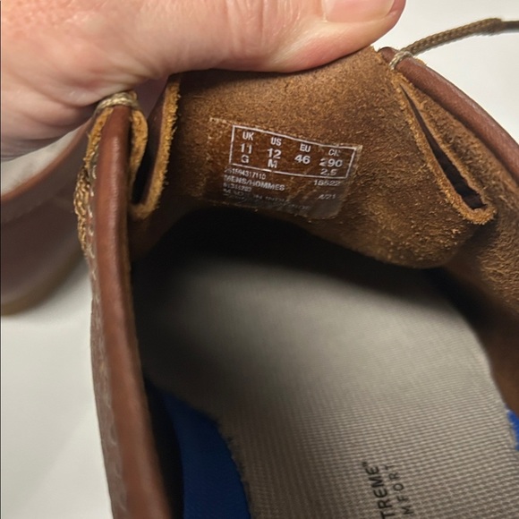 Clark’s Shacre II Run Lace Up Leather Shoes/Wallabee pattern